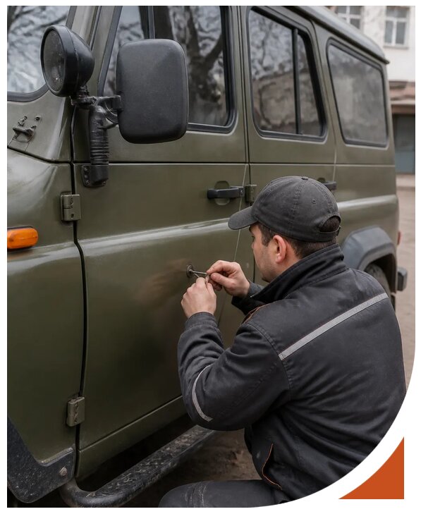 Профессиональное вскрытие автомобиля УАЗ без повреждений в Оренбурге